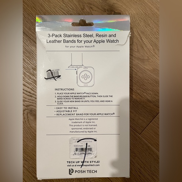 Posh tech set of three Apple Watch 42-45 watch bands new - Picture 4 of 5